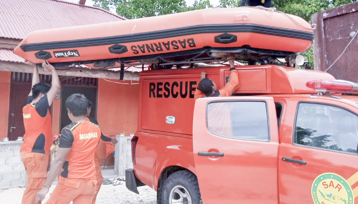 Basarnas Lakukan Pencarian Nelayan Hilang di Desa Sipayo